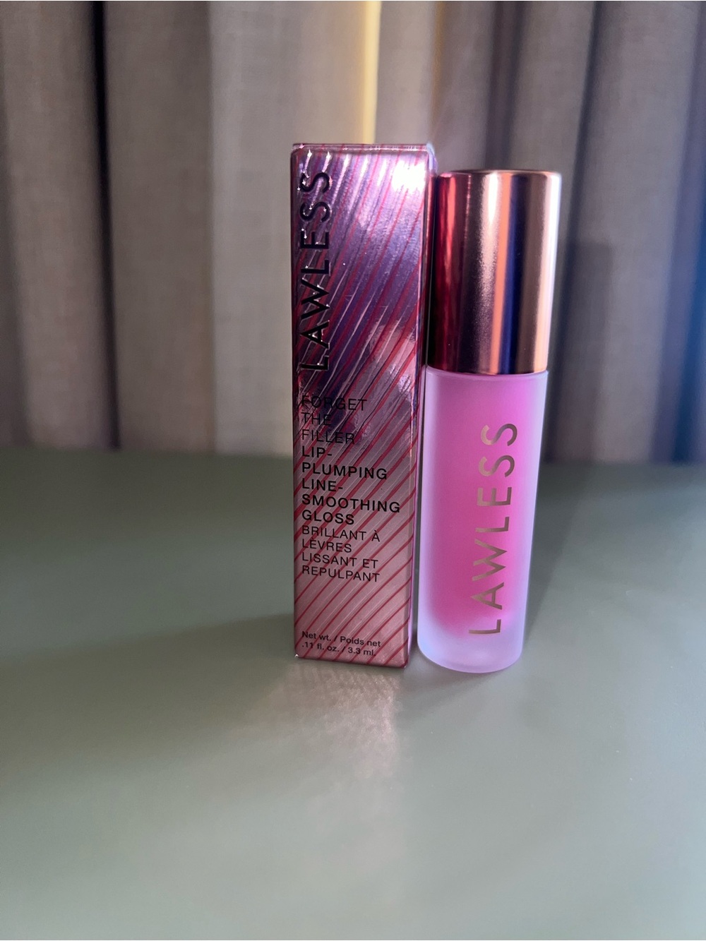 LAWLESS PINK LIP PLUMPING AND SMOOTHING GLOSS - JUICY WATERMELON - New in box